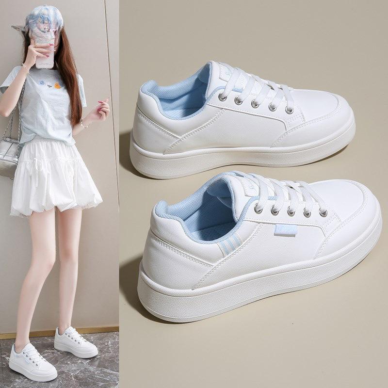 

Women s White Shoes Breathable Casual Versatile Comfortable Wear-resistant Sneakers 35 чорний
