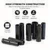10-pack 1/2" drive socket set, 6-point hexagon impact socket set, 8-24mm impact socket set with storage box