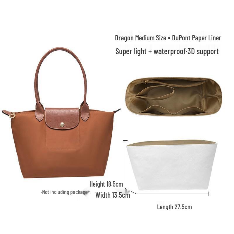 Longxiang Leichte DuPont-Papier-Tasche in Tasche: Innentasche in großen, mittleren und kleinen Größen, stützende Form, wasserdicht, Aufbewahrungstaschen.