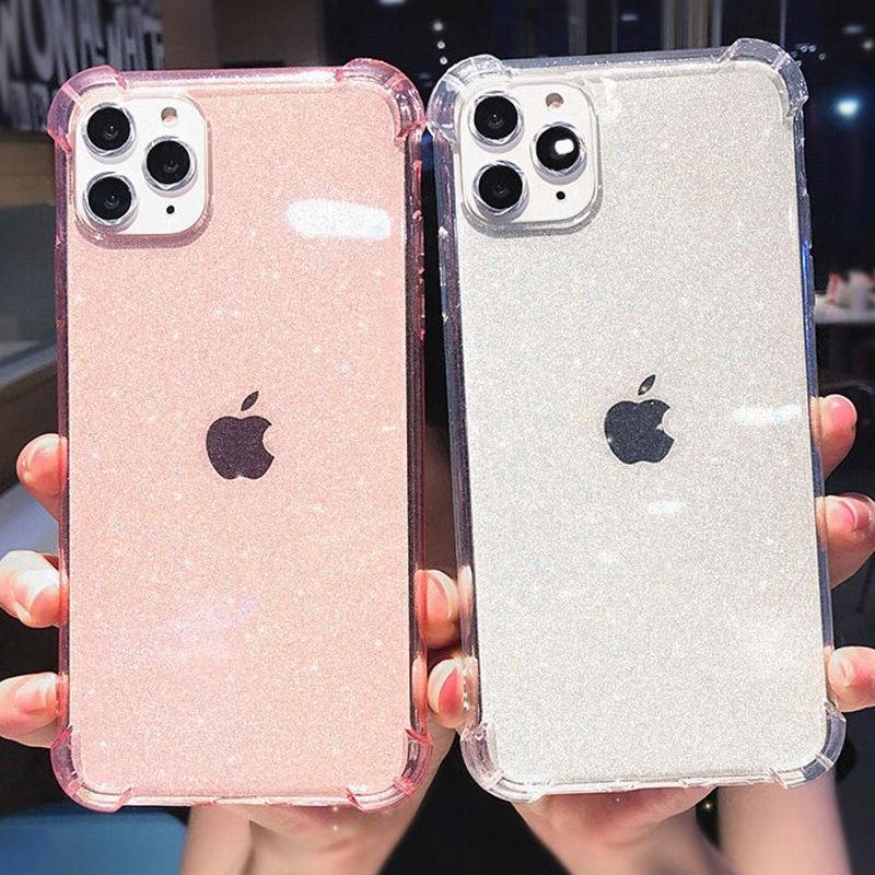 Pro Iphone 13 Pro Max Glitter Nárazuvzdorné Transparentní pouzdro na telefon Pro Iphone 12 11 Pro Max Xr Xs Max X 7 8 Plus měkký průhledný kryt