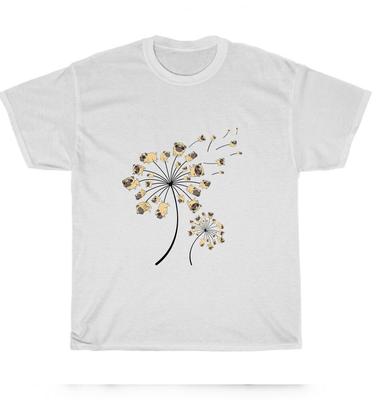 Lustiger Mops Blume Hund Löwenzahn Haustier Welpe Tierliebhaber T-Shirt Unisex T-Shirt Geschenk