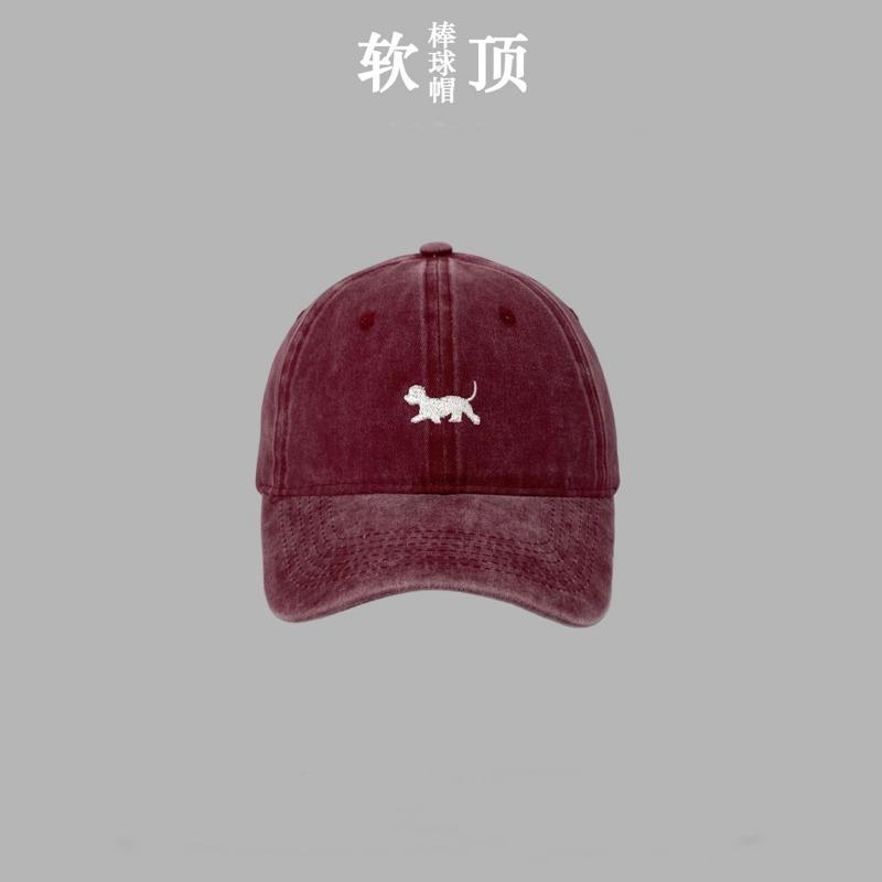 Spring and Summer Teddy Embroidery Soft Top Thin Baseball Cap Female Male Casual Washing Old Cap Male Trend