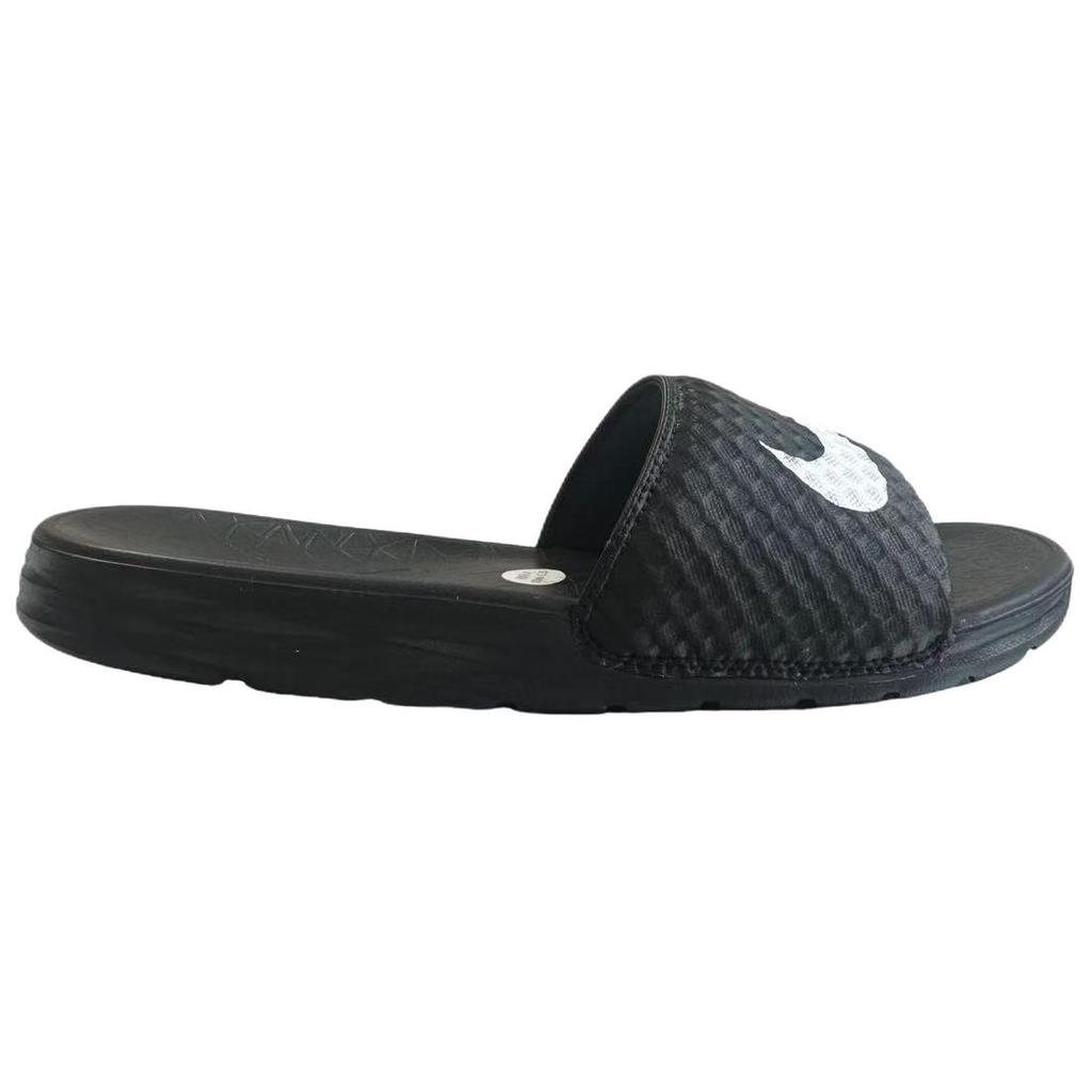 Nike Benassi Solarsoft Comfortable Versatile Slide Sandals Men Footwear Black 831171-010