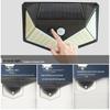 3-Mode Solar LED Wall Light: 110 LEDs, Outdoor Motion Sensor, Waterproof for Courtyard & Corridor.