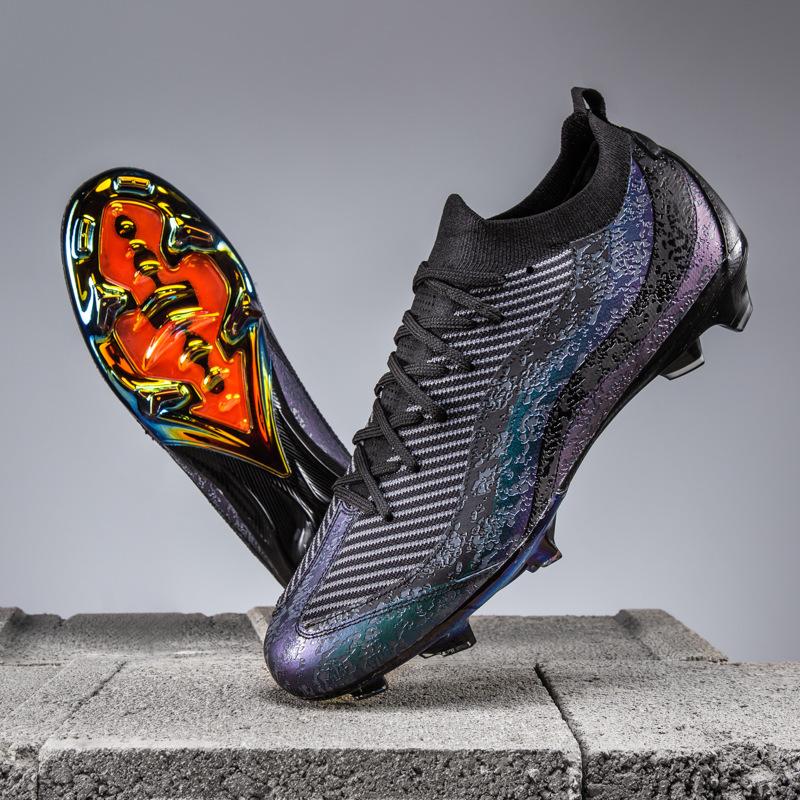 New Electroplated Low Men'S And Women'S Football Shoes High And Low Top Long Nails Ag Broken Nails Tf Training Game Football Shoes