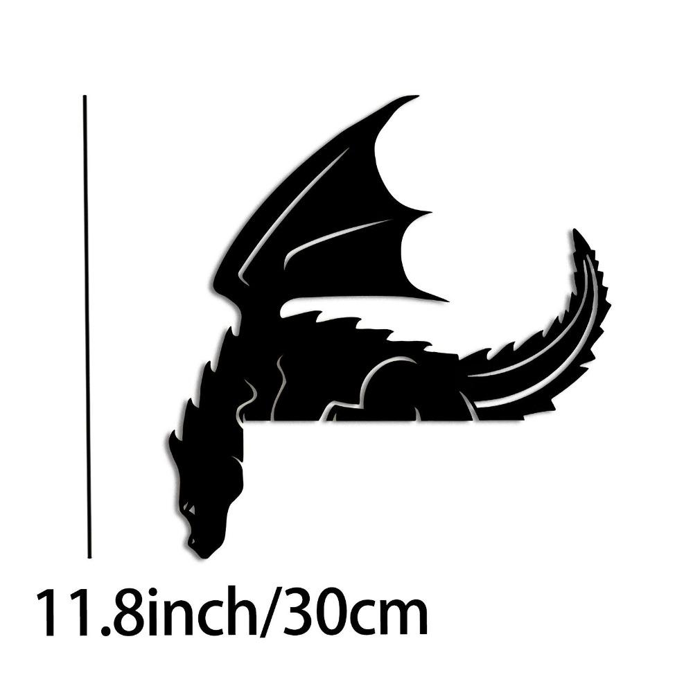 Metal Dragon Wall Art Durable Iron Decor Glam Style Indoor Outdoor