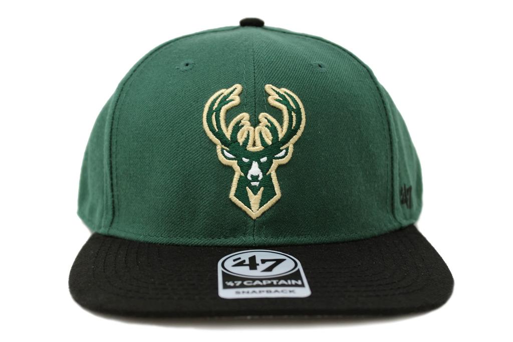 47 Brand Cap No Shot Two Tone 47 Captain NBA Milwaukee Bucks