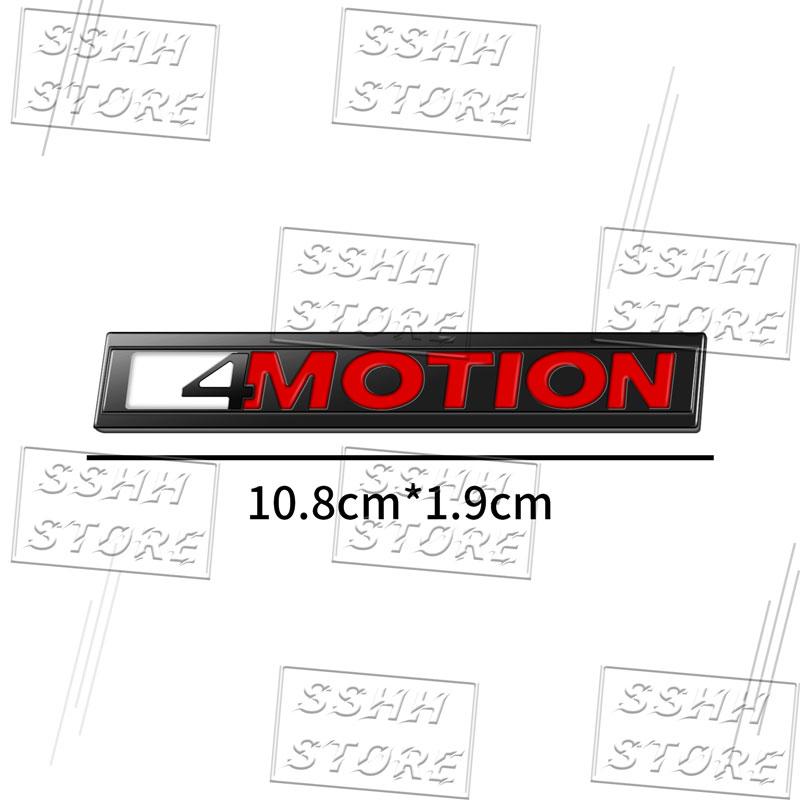AABIN1 3D Metal 4Motion Car Front Grill Trunk Emblem Badge Sticker For Volkswagen VW Golf 5 MK4 MK6 MK7 Fiesta Focus 2 3 Decor