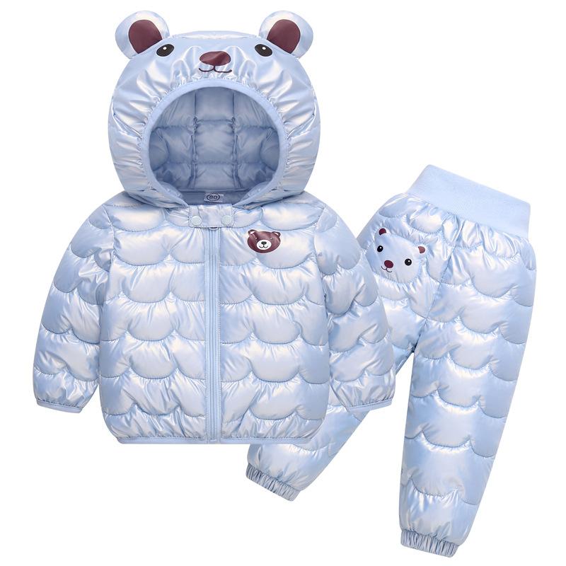 Children's Cotton-padded Jacket Set Children's Winter Coat Cotton-padded Jacket Cotton-padded Pants Two-piece Set