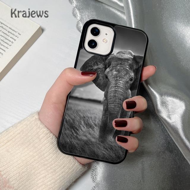 

Elephant Love Affection Nature Phone Case Cover For iPhone 17 Air 16 15 14 plus 12 13 pro max coque Fundas iPhone 15plus