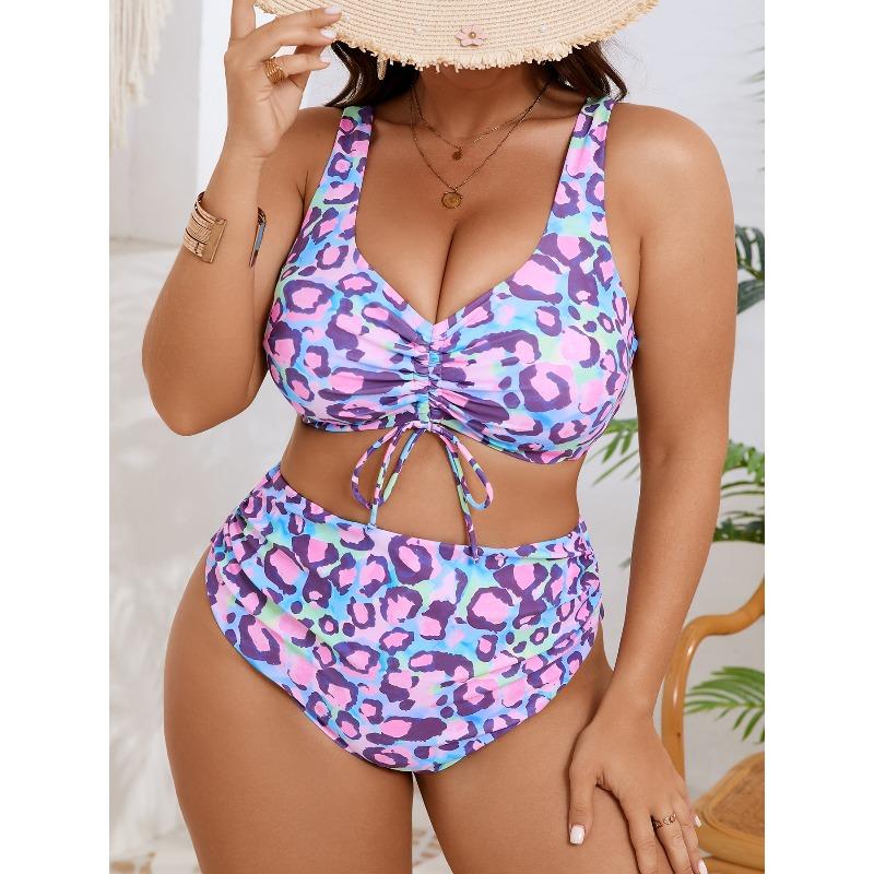 2026 Plus Size  Women High Waist Bikini Swimsuits, Women's Swimwear & Clothing