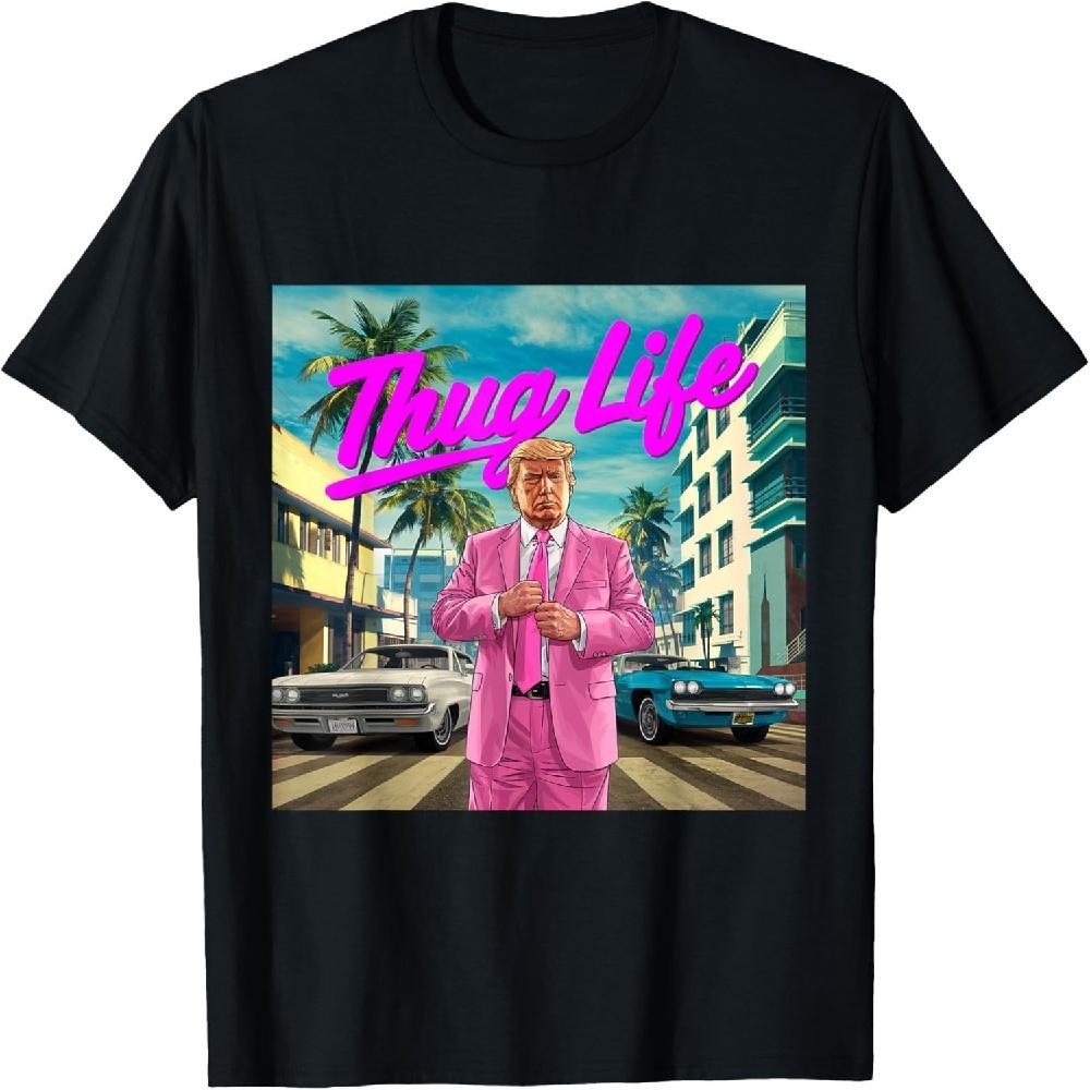 Donald Trump Thug Life, Republican Gifts, Election 2024 T-Shirt S чёрный
