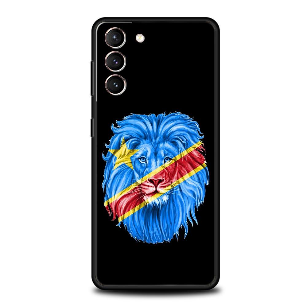 

Congo flag Phone Case For Samsung Galaxy S24 S23 S22 S20 Ultra S21 FE 5G S10 S9 Plus S10E S8 Soft Silicone Cover Samsung S21 Plus