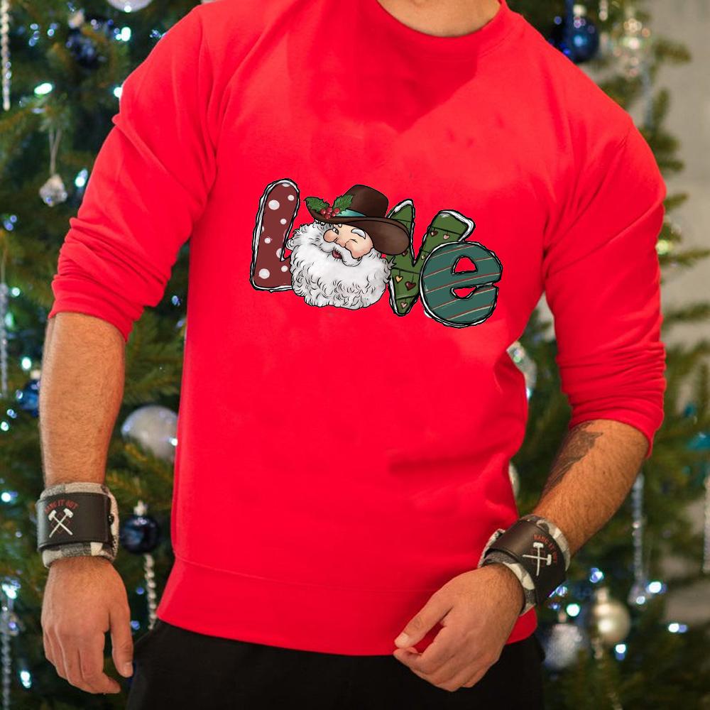 Iron On Christmas Snowmen Santa Claus Christmas Trees  Patch DIY Heat Transfer Tops Appliqued Vinyl Iron On Clothes Stickers