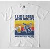 I Like Beer And Drums Maybe 3 People T Shirt Funny Drummer Musician
