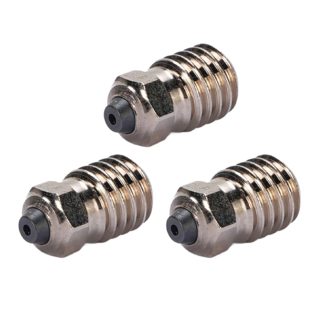 3 Pcs 3D Printer Nozzle Hardened Steel Ni Plating High Temperature Proof Extruder Hotend Nozzle for