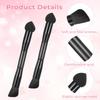 Black Dual Ended Powder Brushes, Touch Up Hair Shadow Powder Brush with Sponge Tip Hair Concealer Makeup Brushes Root Touch Up Brush for Hair