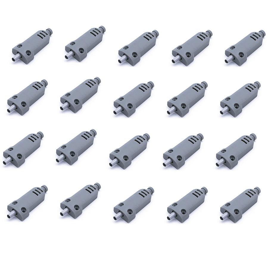 20PCS/Lot Soft Close Damper for Cabinet Doors Kitchen Bathroom Closing Gray ABS