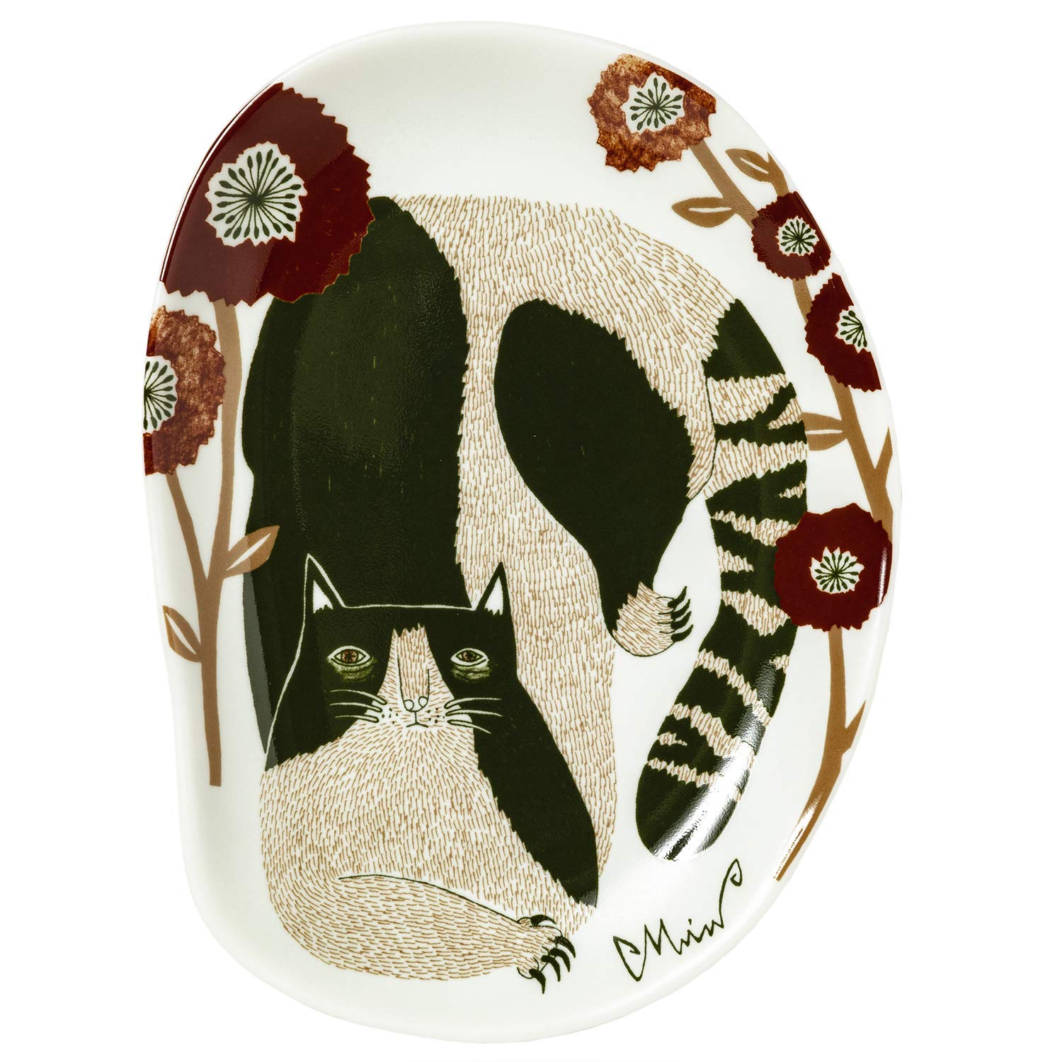 

Кусунокибаси Монори МиВ Маленький кот на солнце на пустыре Сделано в Японии [moritaMiW] Тарелка [M-67957-00-2]