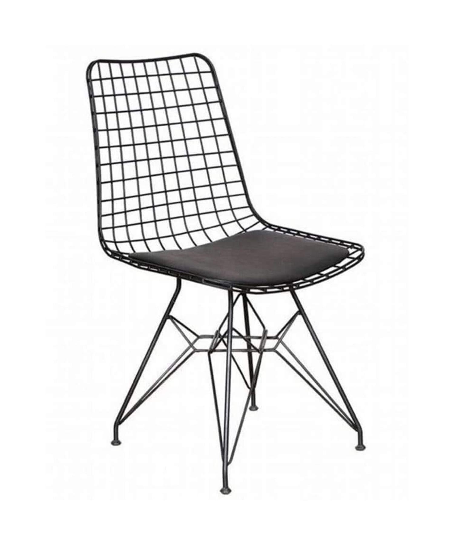 

Роскошный черный стул Mesh Wire