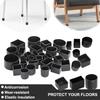 4pc Table And Chair Footrests Home Protectors Free Moving Table Stool Leg Caps Prevent Hardwood Floor Scratches and Reduce Noise