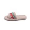 Fashion 2025 New Strawberry Cherry Embroidery Summer Fluffy Slippers Indoor Slippers Female Women Slippers Casual and Comfortable Shoes