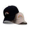 Rainbow Embroidered Soft Top Adjustable Duckbill Cap Outdoor Sports Fashion Casual Unisex Cross-Border Sun Hat