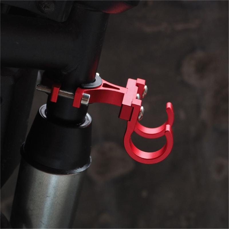Multifunctional Hook Easy Install Aluminum Hanging Accessory Convenient Aluminum Double Hook for Motorbike & Scooters