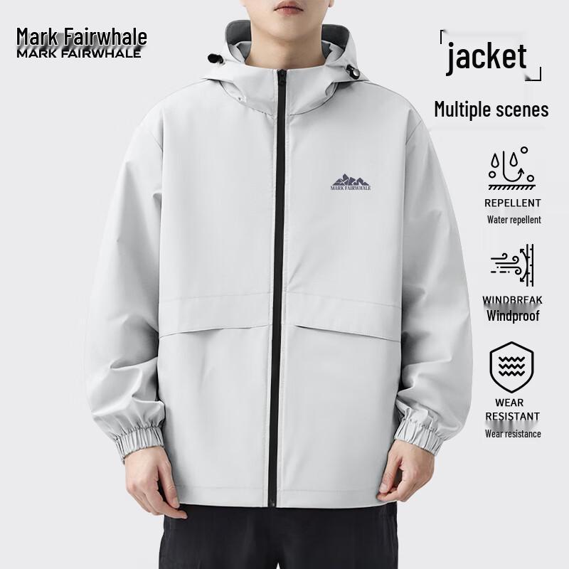 Mark Fairwhale Men s Loose Fit Hooded Jacket XL