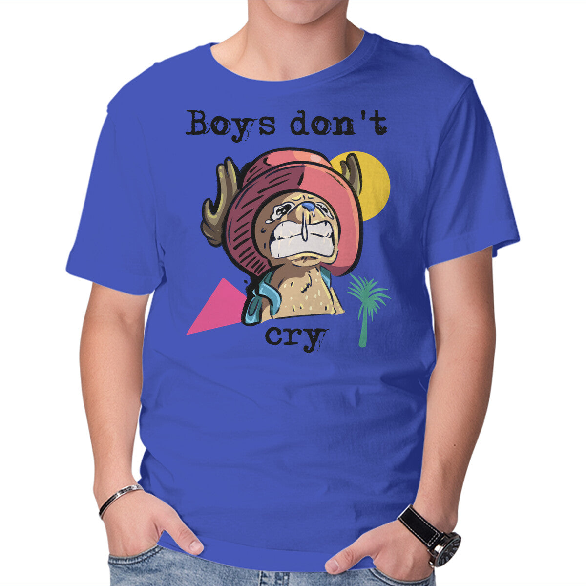 Unisex Crew Neck T-Shirt Boys Don t Cry Graphic Short Sleeve Casual Tee M