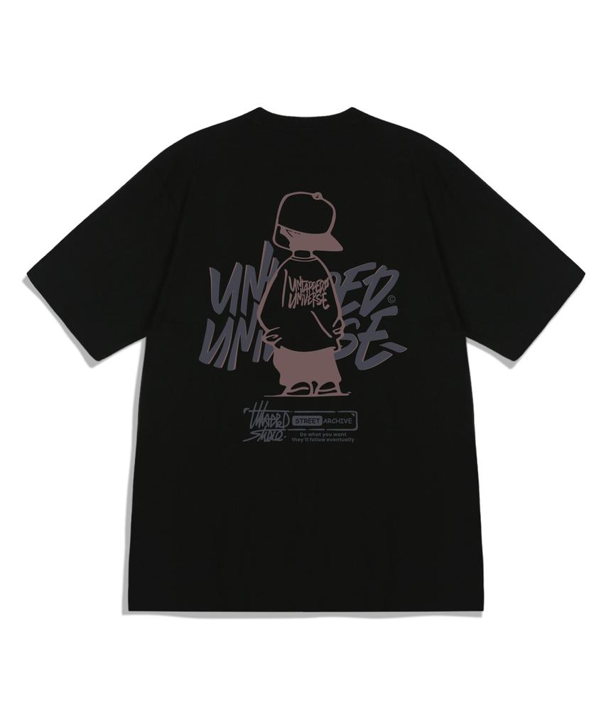 UNTAPPED STUDIO Urban Youth Pure Cotton Oversized Short Sleeve T-Shirt 8 Colors (Type A)