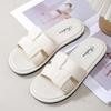 Women's Soft Leather Flat Slide Sandals Comfortable Open-Toe Casual Slippers for Daily Wear