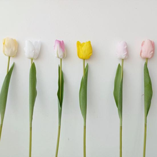 Kunstblume, pflegeleicht, wiederverwendbar, leicht, schön, realistisch, moderner Stil, künstliche Tulpe für Hochzeit