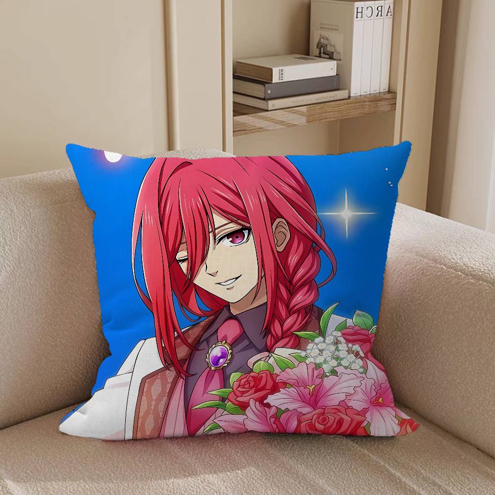 Hyoma C-Chigiri Pillow Covers Cartoon Sofa Decorative Home Double-sided Printing Short Plush Cute Cushion Cover