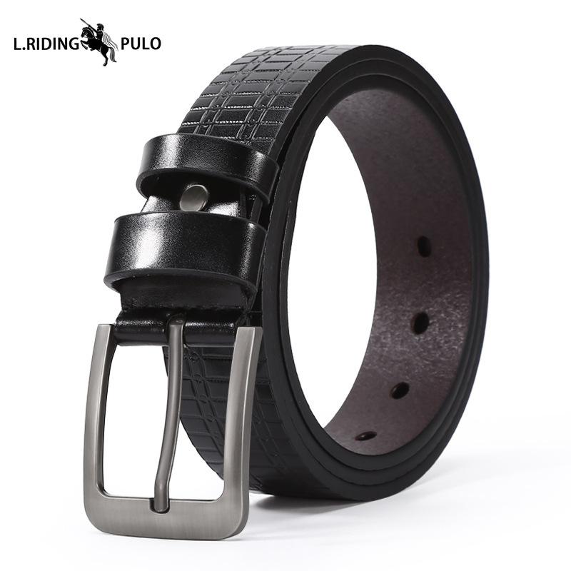 Pin Buckle Leather Belt Men Jeans Fashionable All-match Belt High Quality Casual Belt