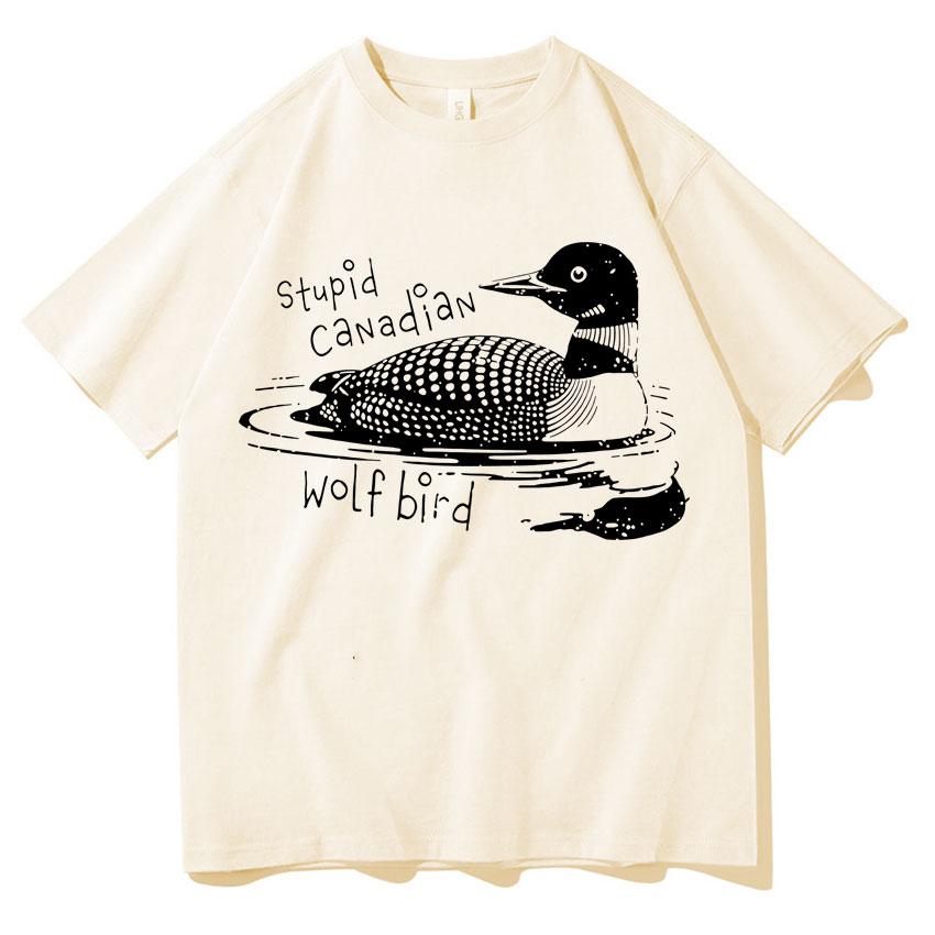 Heated Rivalry Funny Meme Graphic Oversized T Shirts Men Women Stupid Canadian Bird T Shirts Pop Casual Humor Tshirt Streetwear
