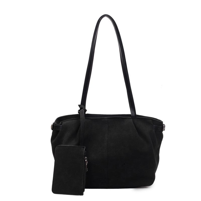 Women's Retro Matte Deerskin Tote - Large Capacity Versatile Shoulder Bag