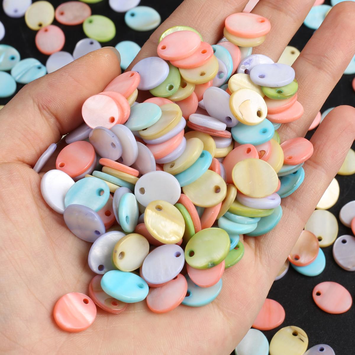 50 шт./упак. бусины из натуральных ракушек с отверстием — фото 9