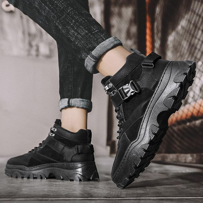 Botas hombre Puntera redonda Hombres Martin Botas Zapatos de lona para  hombres Botas de plataforma caqui Hombres comprar a buen precio — entrega  gratuita, reseñas reales con fotos — Joom
