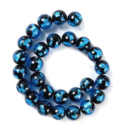 Sea Drop Glowing Firefly Glass Blue 14mm Series 30 Beads 40cm Beads Phosphorescent Blue Dragonfly Beads [112tt-14-3]