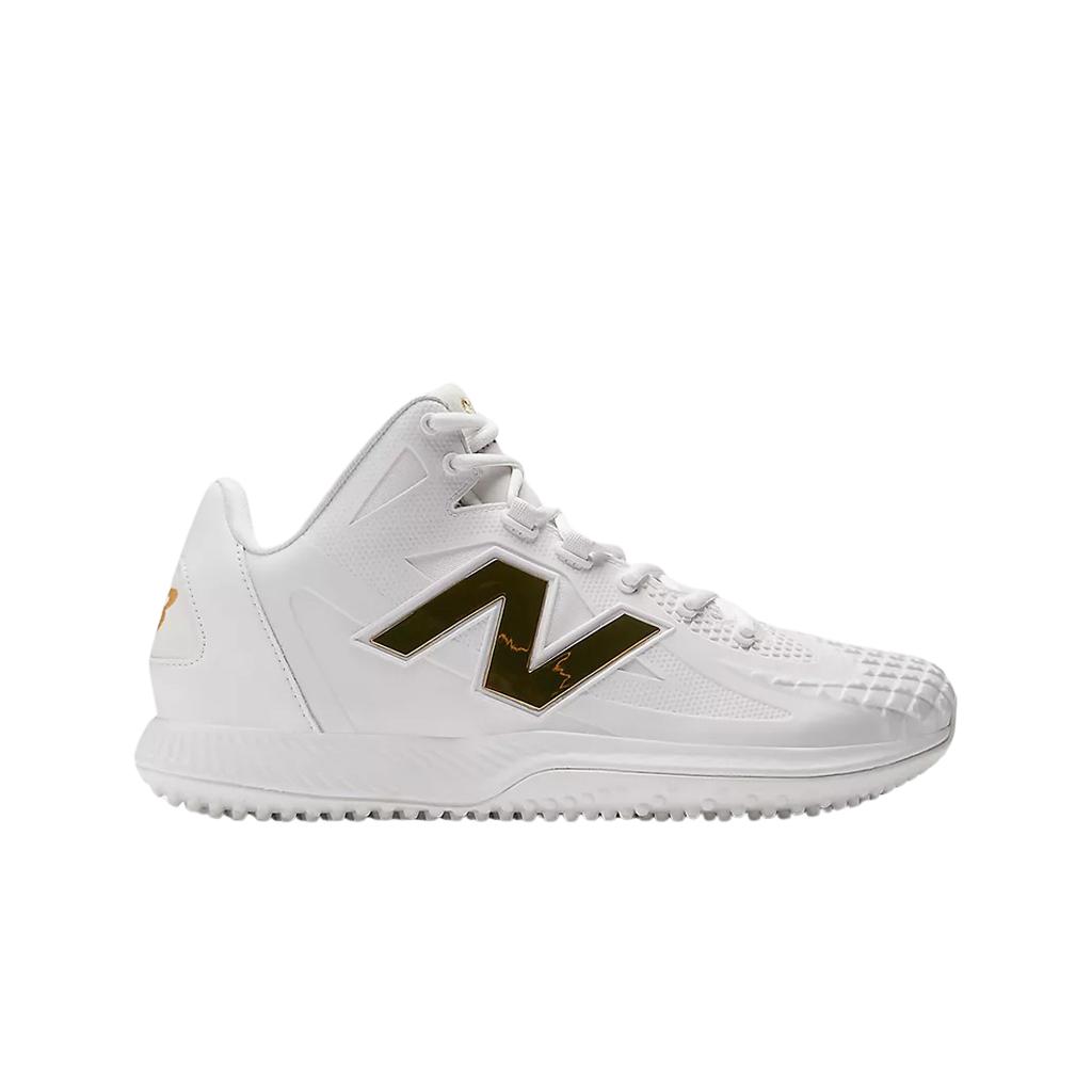 New Balance Fuelcell Ohtani 1 Trainer White Metallic Gold - 2e Wide