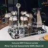 smoky gray 280ml with diamond rack, mirror tray & kettle