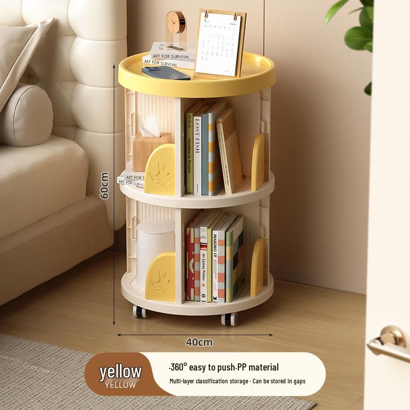 Drehbarer mehrschichtiger Bücherregal: Eckregal & Multifunktionales Kinderbücherregal