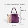 New first-layer cowhide vegetable basket bag versatile commuter handbag single shoulder messenger bag women's bag