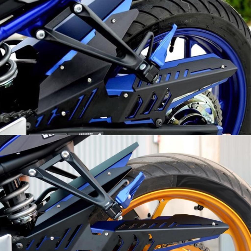 PEDAPENG For YZF R25 R3 MT03 2025 Modified Chain Cover Box Protective Cover Set