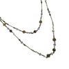Elegant Jewelry Piece Flower Necklace With Carved Flower Detail, Beaded Chain Handcrafted Jewelry Gift for Women