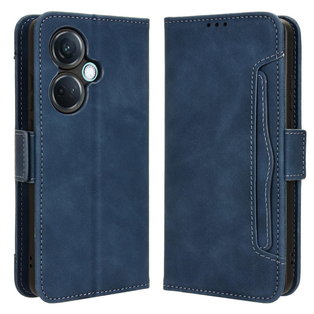 For OnePlus Nord CE3 5G/Oppo K11 5G PU Leather Wallet Phone Case Shockproof Stand Cover with Multiple Card Holder