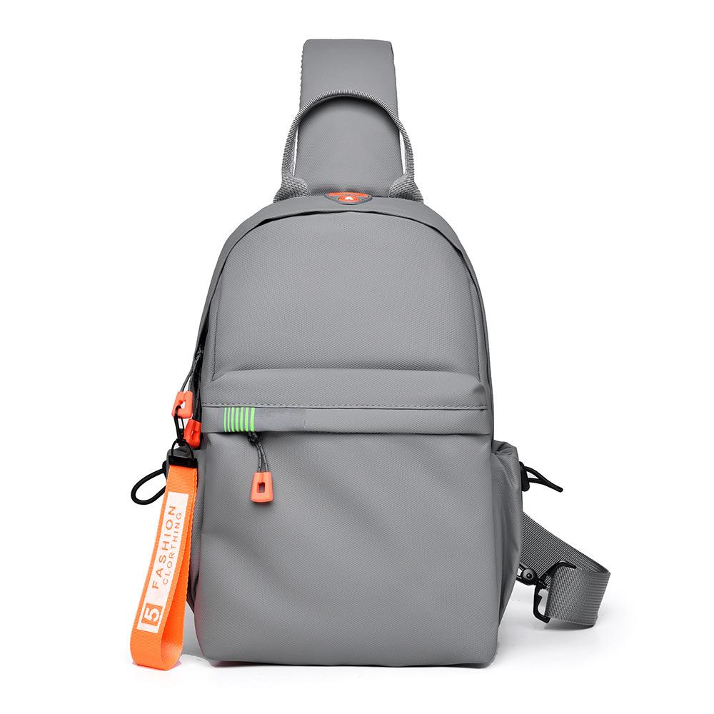 Korean version trendy fashion breast bag outdoor sports large capacity small backpack versatile lightweight shoulder messenger bag