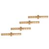 4 Pcs 44mm Brass Fitting Hose Barb Tail Reducer Reducing Plug Connector