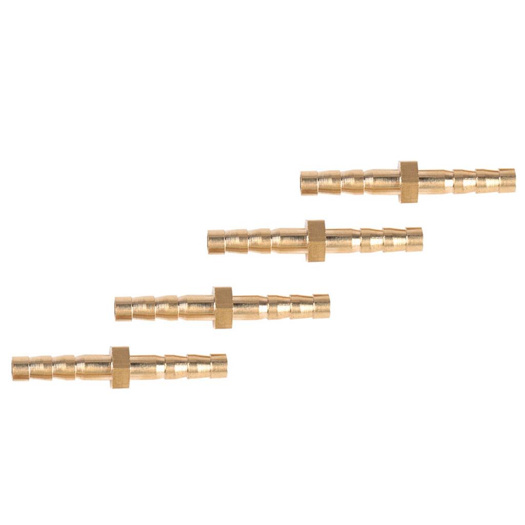 4 Pcs 44mm Brass Fitting Hose Barb Tail Reducer Reducing Plug Connector